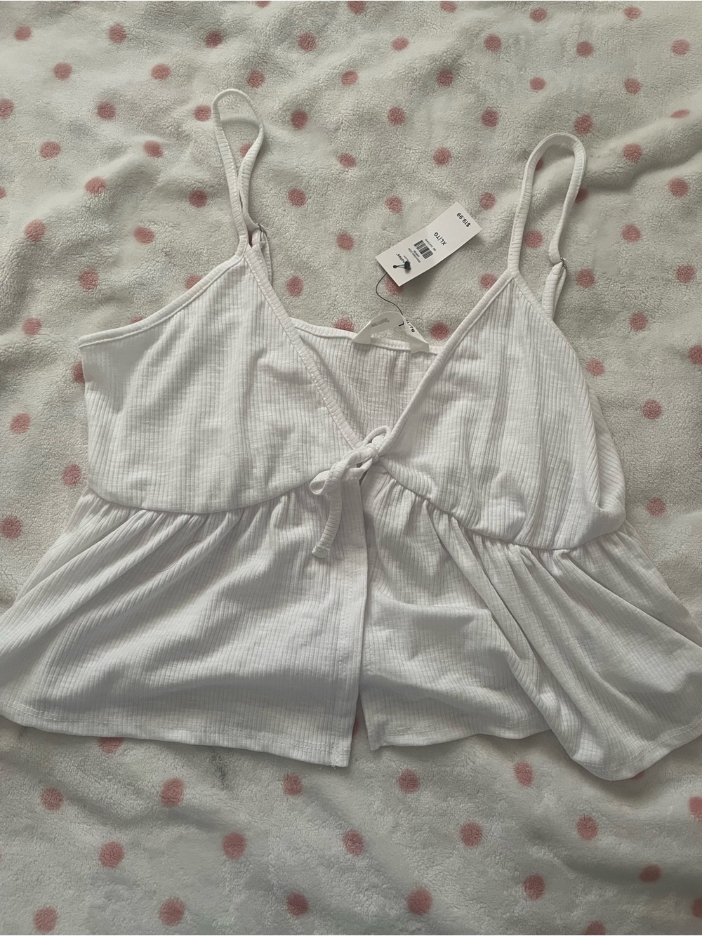 tie front babydoll top🫶💝brand new with tags